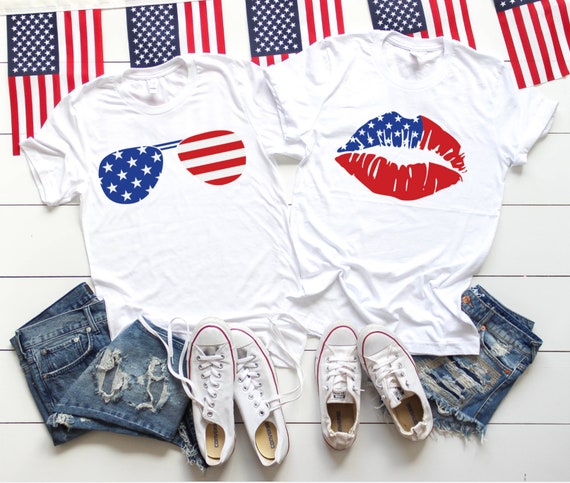 fourth of july couples shirts