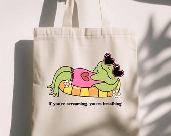 Funny Respiratory Therapist Tote, Nurse Bag for Work, Nursing Student Essentials, RN Gifts