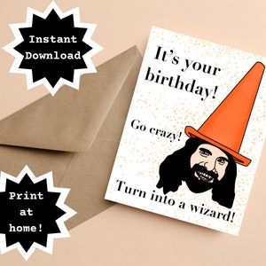 DOWNLOAD INSTANTÂNEO! Imprima em casa! Nandor O que fazemos nas sombras Cartão de aniversário engraçado