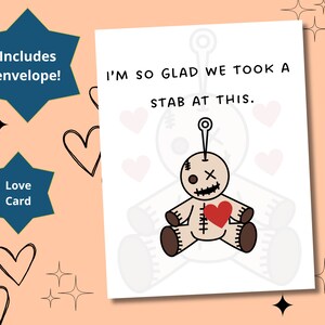 Witchy Voodoo Love Anniversary Valentine Anytime Silly Pun Greeting Card