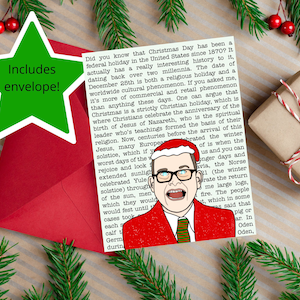 Colin Robinson O que fazemos nas sombras Energia Vampiro Cartão de Natal engraçado