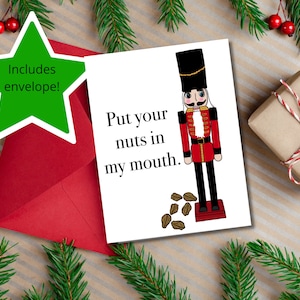Cartão De Festividades Nutcracker Nuts Innuendo Engraçado Natal Inapropriado