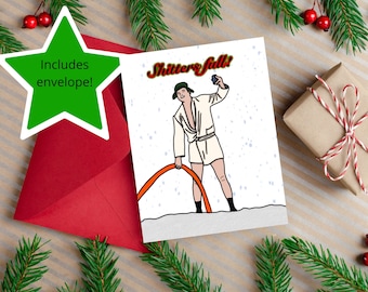 Cousin Eddie National Lampoon Christmas Vacation Shitter's Full Funny Christmas Holiday Card