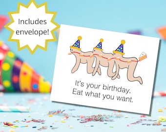 Human Centipede Funny Inappropriate Birthday Card