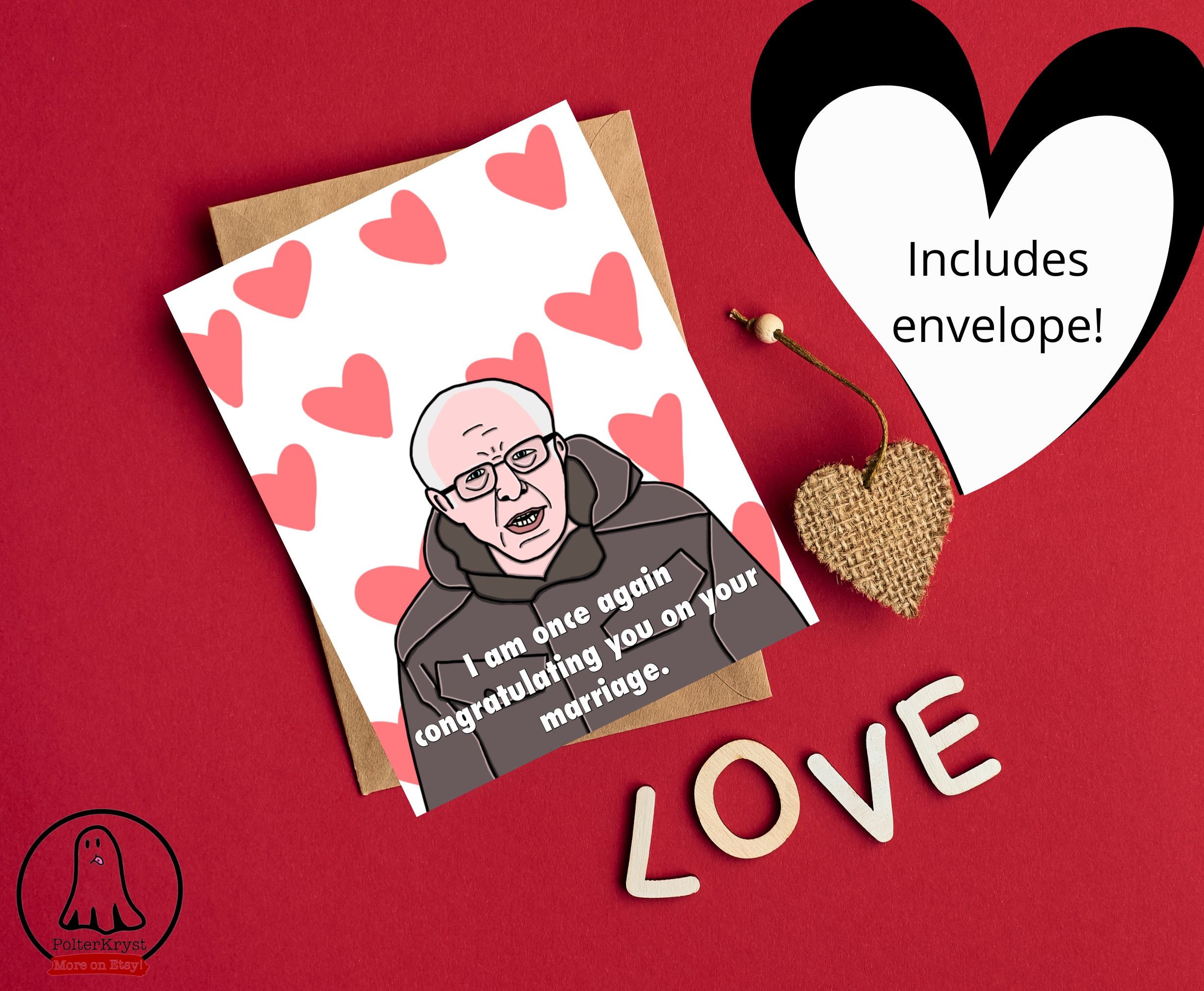 bernie sanders mtg card Birthday Bernie Sanders Funny Once Wedding
