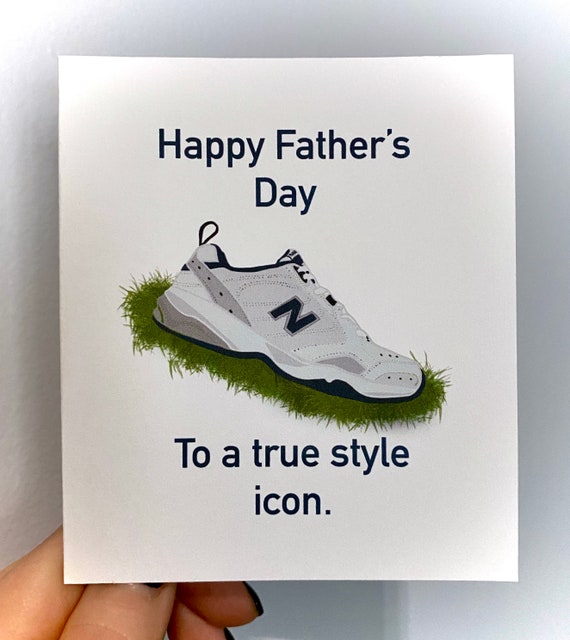 Funny Father's Day New Balance Sneakers Meme Card - Etsy