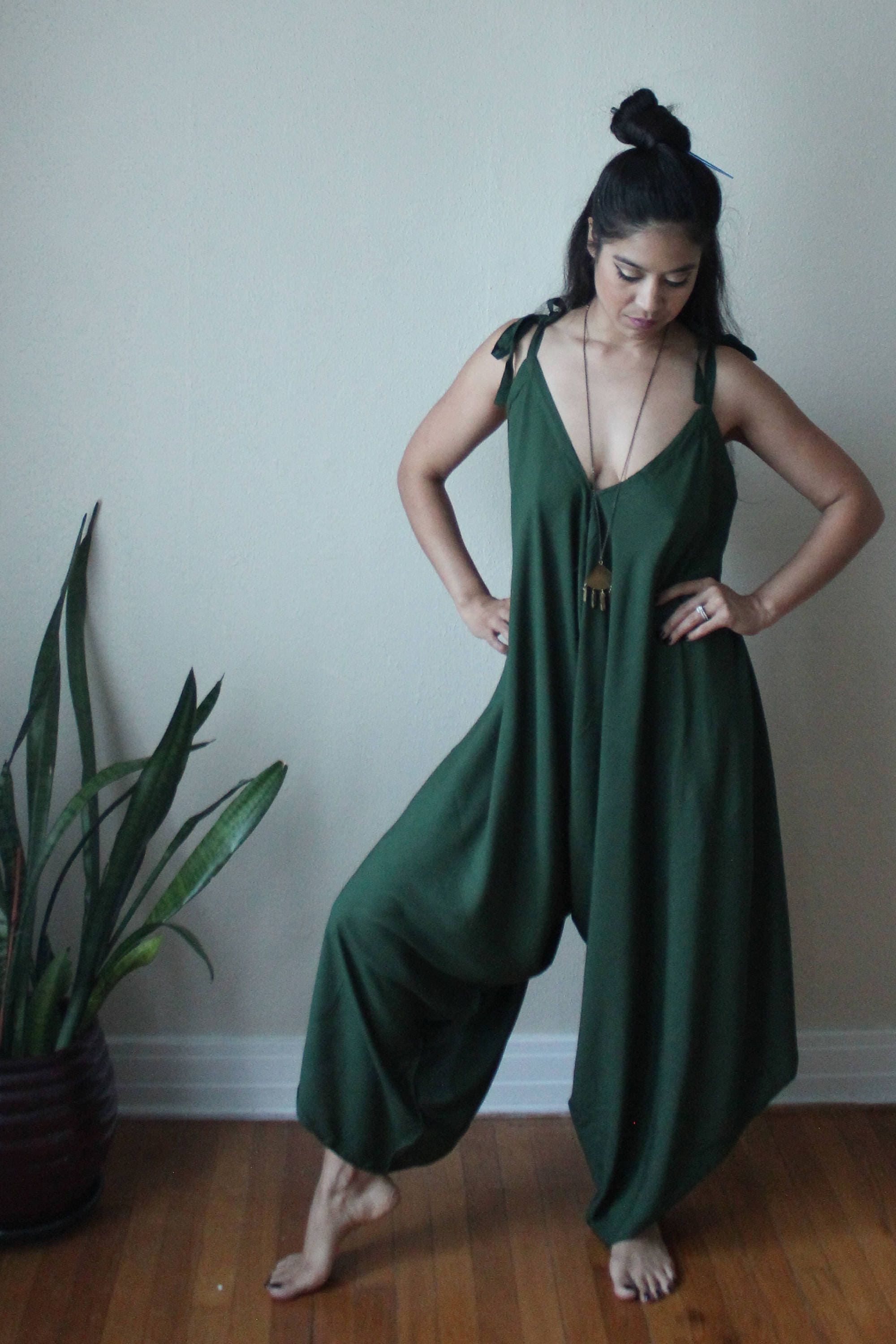 dye tie jumpsuit diy Harem  Jumpsuit Leg Flowy Etsy COLORS MORE Wide Colors More