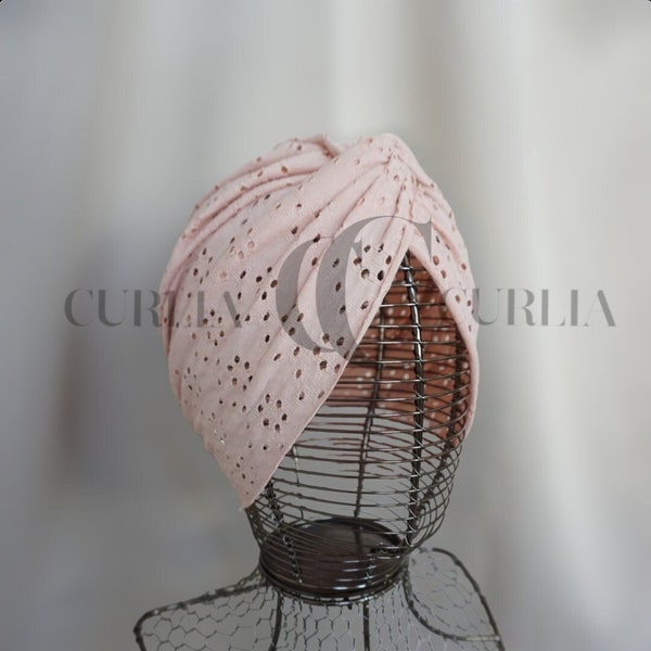 Turban Mütze für Damen/Turban/Mütze/Kopfbedeckung/Chemo/Alopezie/Leukämie/ONE SIZE/ Einlagig