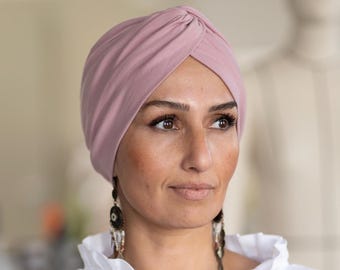Chemo Turban Damen-Kopfbedeckung bei Chemotherapie&Haarausfall-Druckfrei-Weich