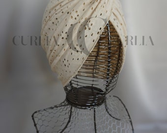 Sombrero de turbante para mujer/turbante/sombrero/sombreros/quimio/alopecia/leucemia/UN TAMAÑO/ una sola capa