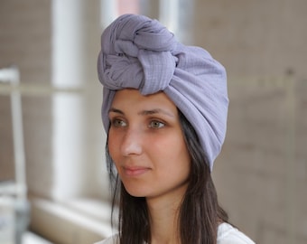 Chiffons en mousseline pour femme/chimio/alopécie/leucémie/chute de cheveux/rose