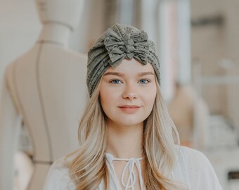 Turban Mütze für Damen/Turban/Mütze/Kopfbedeckung/Chemo/Alopezie/Leukämie/ONE SIZE/ Einlagig