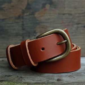 camel leather belt, buckle of your choice, 3.5cm