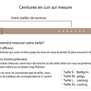 Ceinture de voyage porte billet en cuir, ceinture à cachette avec fermeture éclair image 2