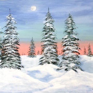 Wall art canvas Original painting Landscape painting Original artwork Landscape wall art Nature wall art Wall art decor Home decor