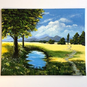 Original painting Wall art canvas Landscape painting Original artwork Landscape wall art Nature wall art Home decor Wall art decor