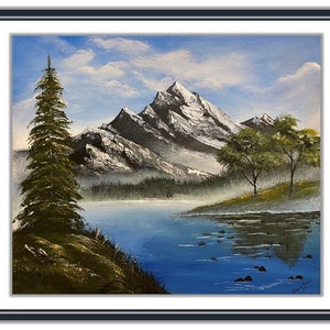 Home decor Mountain wall art Original painting Landscape painting Original artwork Nature wall art Wall art decor Wall art canvas