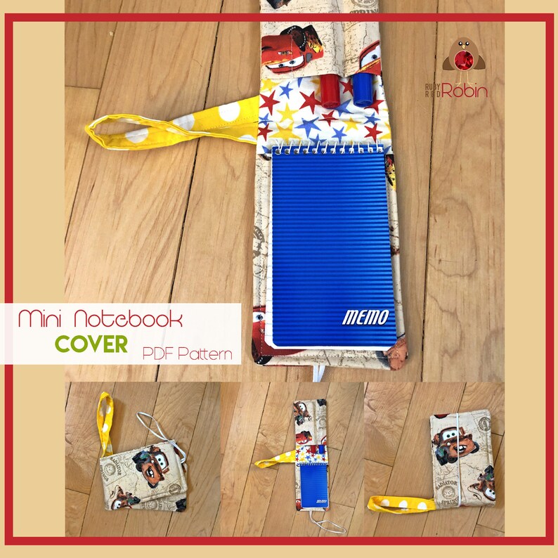 Mini Notebook Cover Sewing Pattern Easy Sewing Pattern Etsy