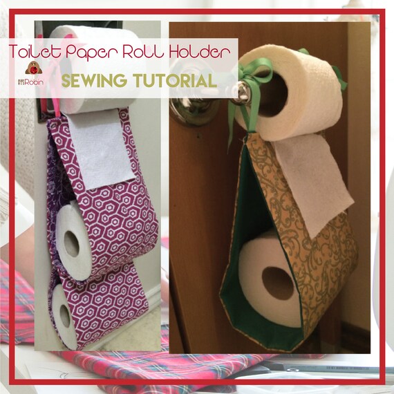 Toilet Paper Roll Holder Sewing Tutorial Easy Sewing Etsy