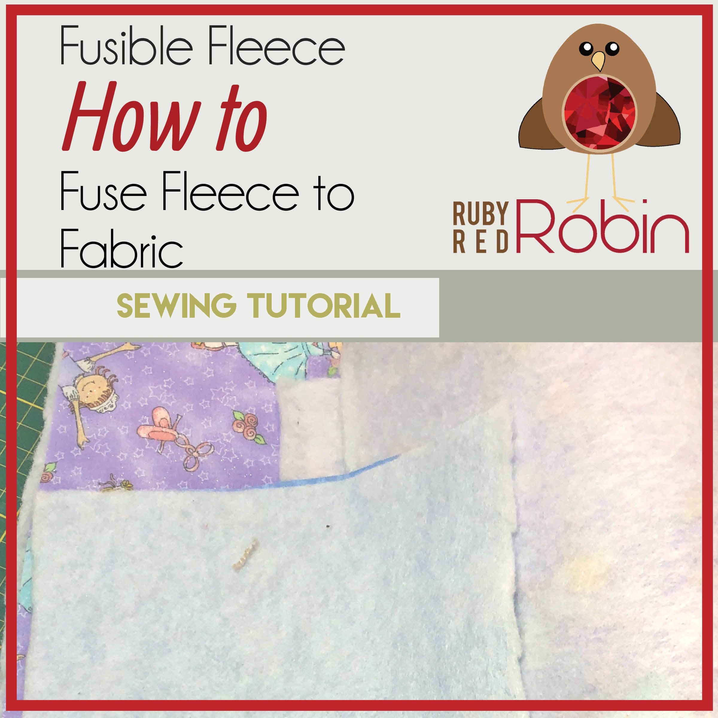 How to Use Fusible Fleece Guide Book Tutorial Sewing Etsy Canada