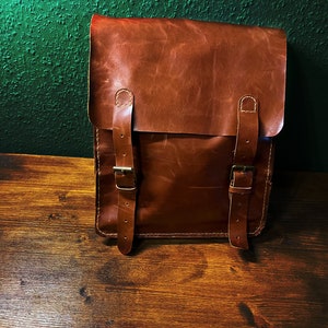 Leather Pattern Square Backpack Pattern Template Back Bag Rugsack Men ...