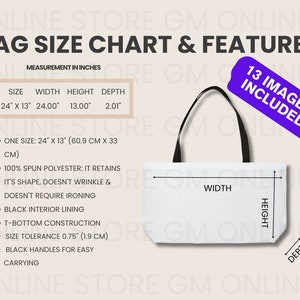 Weekender Bag Mockup Chart Weekender Bag Size Chart Tote Mockup Weekender Bag Mockup Weekender Bag Black Handle Weekender Bag Mock Download