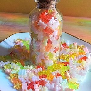 Micro Gummy Bear Charms For DIY Gummy Bear Nail Charms Gummy Bear Charm For Craft Project Gummy Bear Resin Charms For Crafts Tiny Gummy Bear