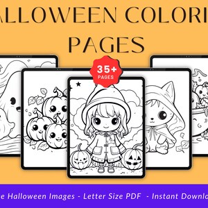 Halloween Dot Marker Coloring Pages - PDF Instant Download - Perfect for Toddler Activity & Preschool Activity