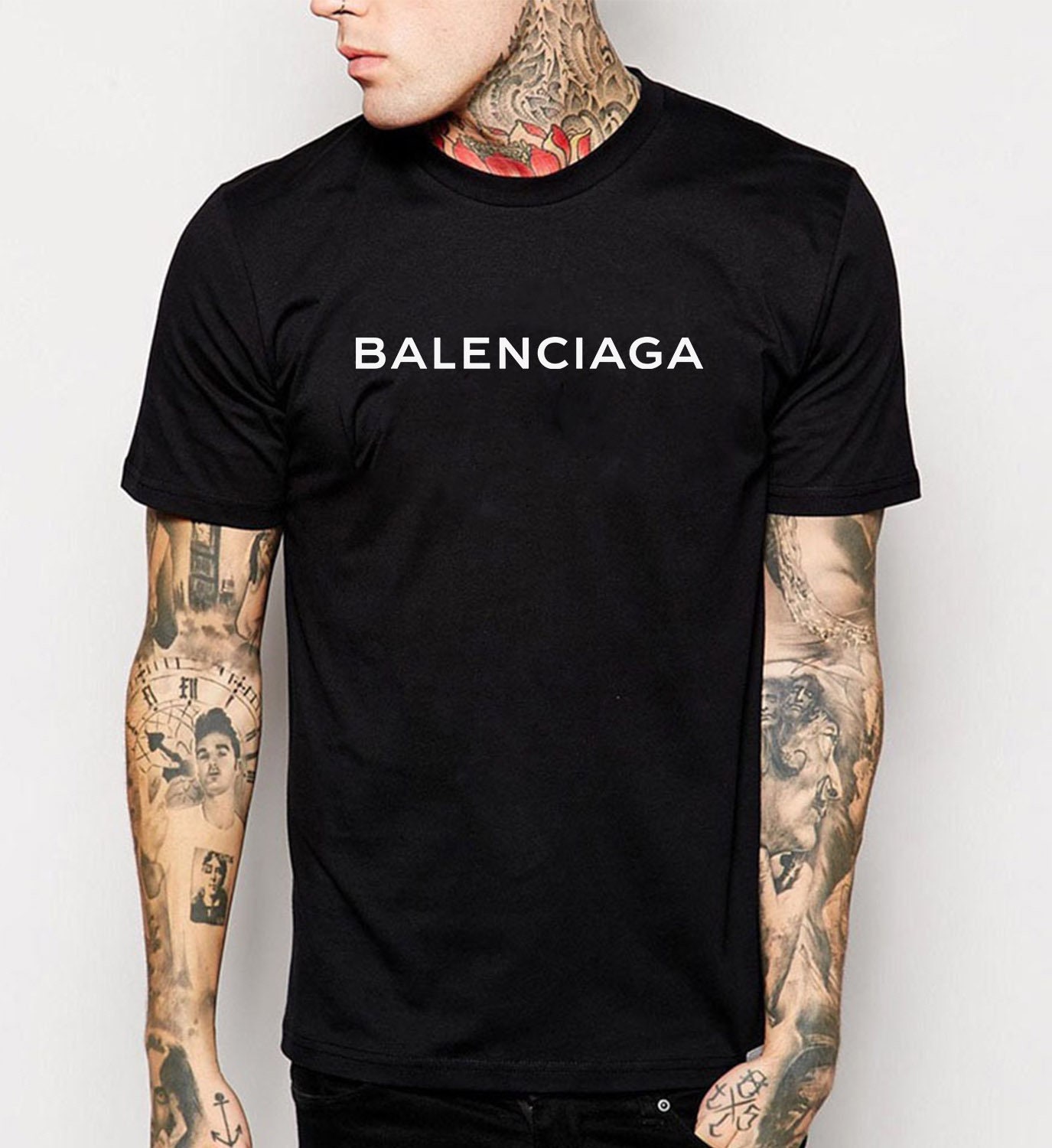 balenciaga destroyed t shirt