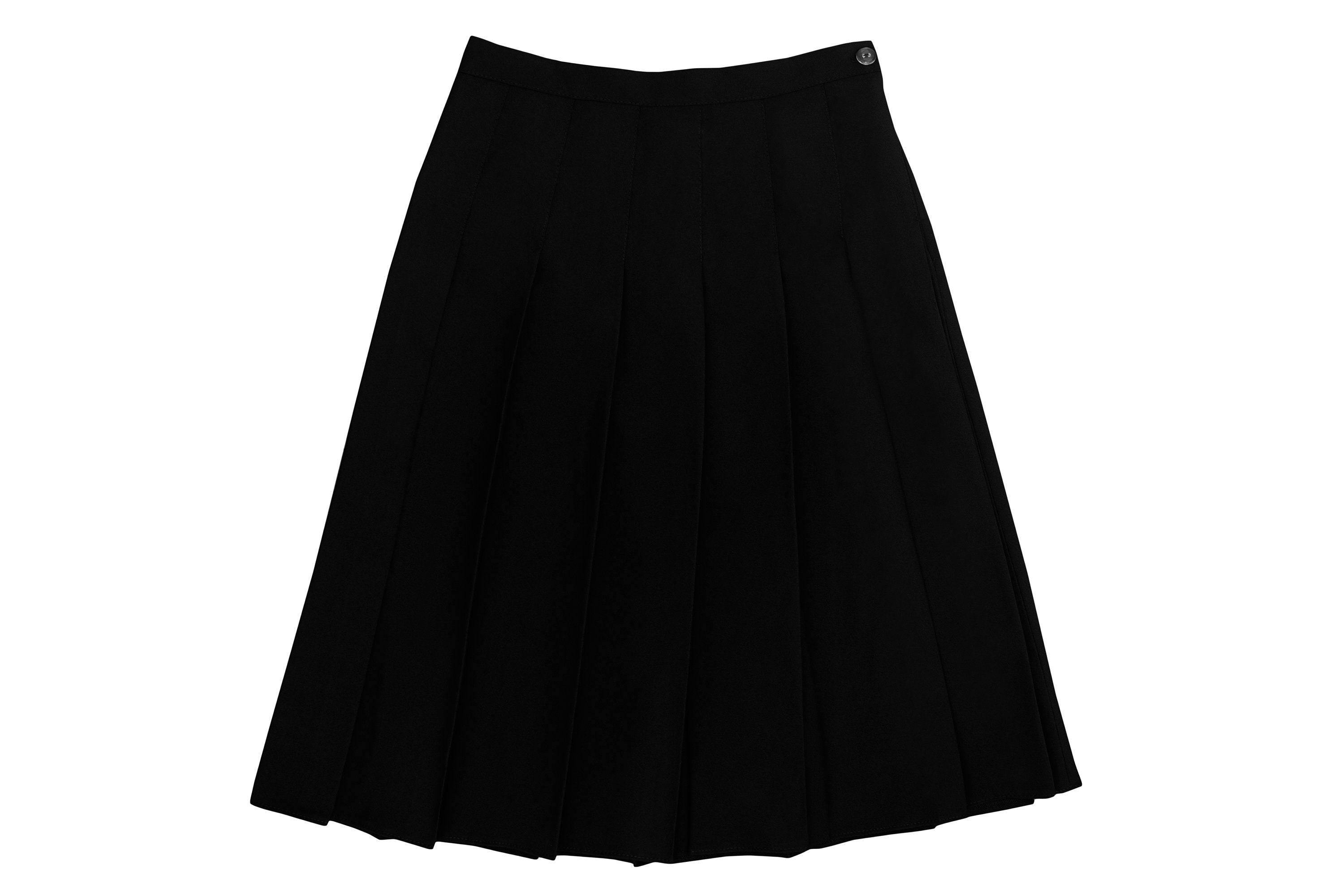 tennis skirt black knee length midi pleated skirt american | Etsy