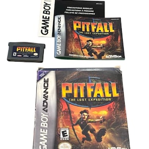 Vintage 2004 Pitfall The Lost Expedition Nintendo Game Boy Advance GBA Complete in Box CIB Activision Video Game