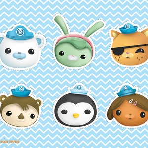 Octonauts Cupcakes Toppers | Printable Octonauts Centerpieces | Octonauts Party Toppers | Birthday Party | Octonauts Characters |
