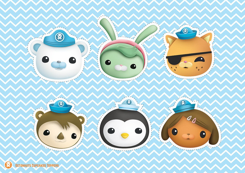 Octonauts Cupcakes Toppers Printable Octonauts Centerpieces Etsy UK