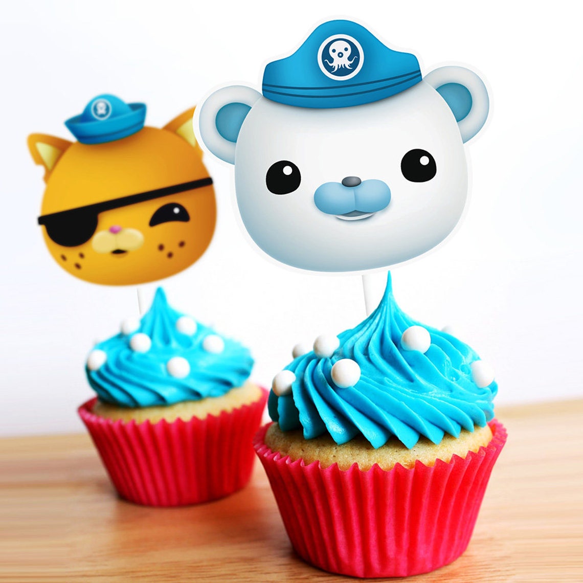 Octonauts Cupcakes Toppers Printable Octonauts Centerpieces Etsy