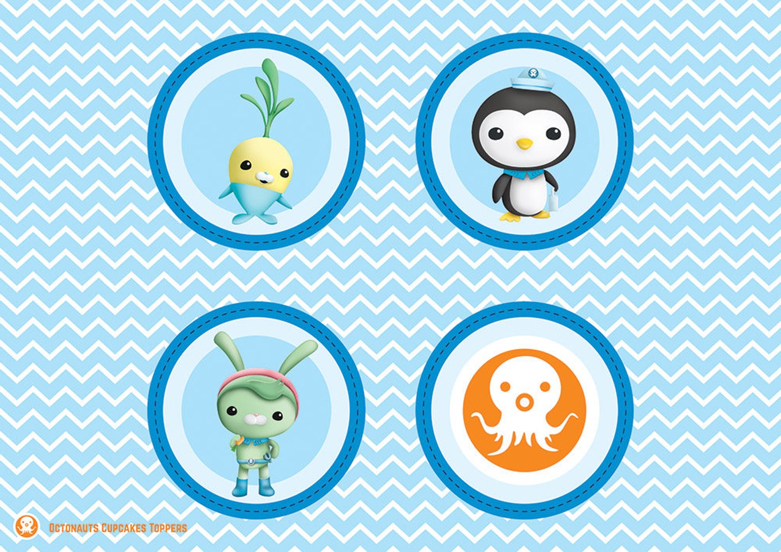 Octonauts Cupcakes Toppers Printable Octonauts Toppers Octonauts Party