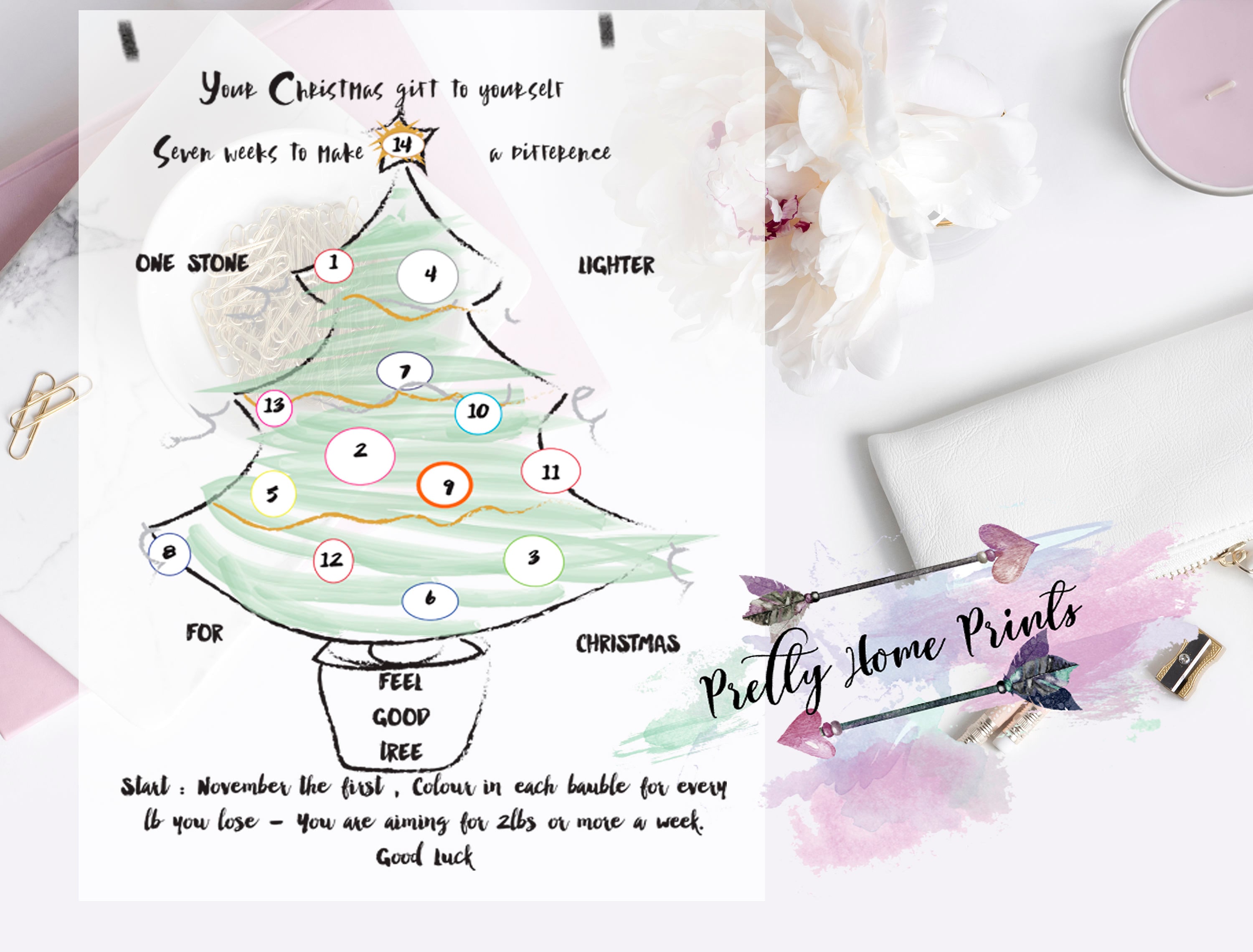 Slimming world weight loss tracker Christmas Diet aid Etsy 日本