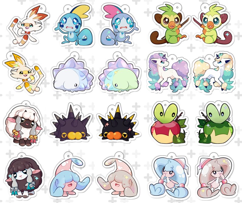 POKEMON CHARMS Gen 8 Galar Mix Etsy