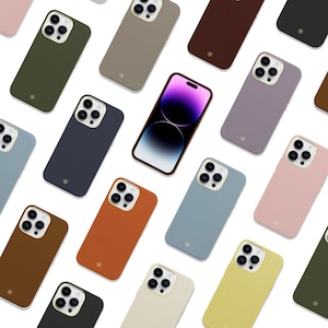 Leren iPhone-hoesje voor iPhone 16 met monogram en MagSafe | Embossing Personalisatie Aanpassing Vintage Custom iPhone 14-serie