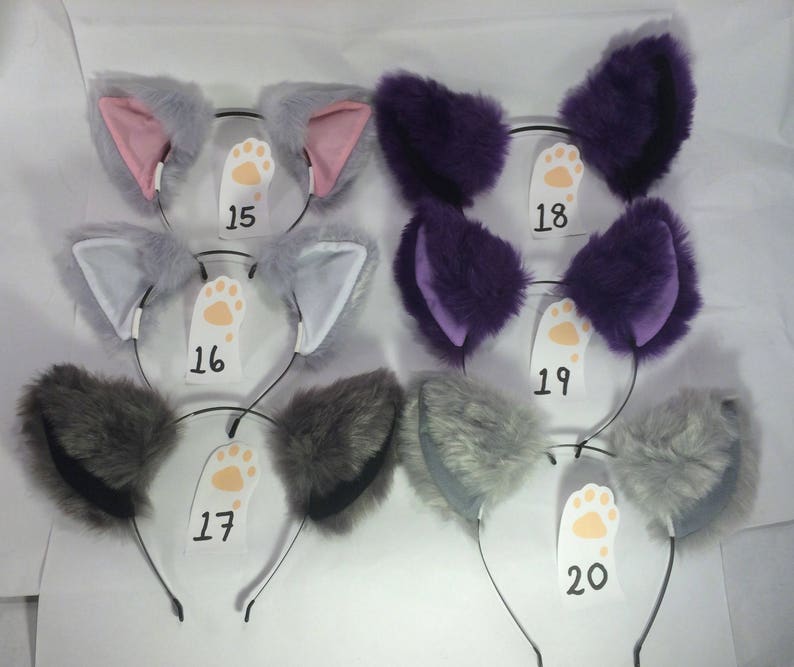 23 COLOURS Cat Ears Headband Cosplay Festival Neko Rave Etsy