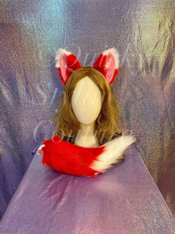 Cerchietto con orecchie da volpe, accessori per cosplay e feste