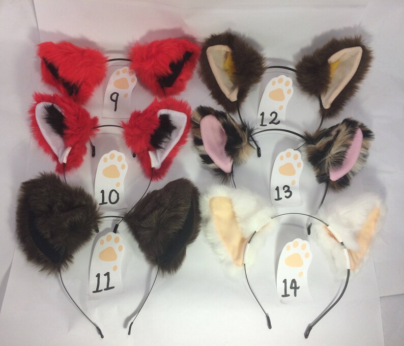 23 COLOURS Cat Ears Headband Cosplay Festival Neko Rave Etsy