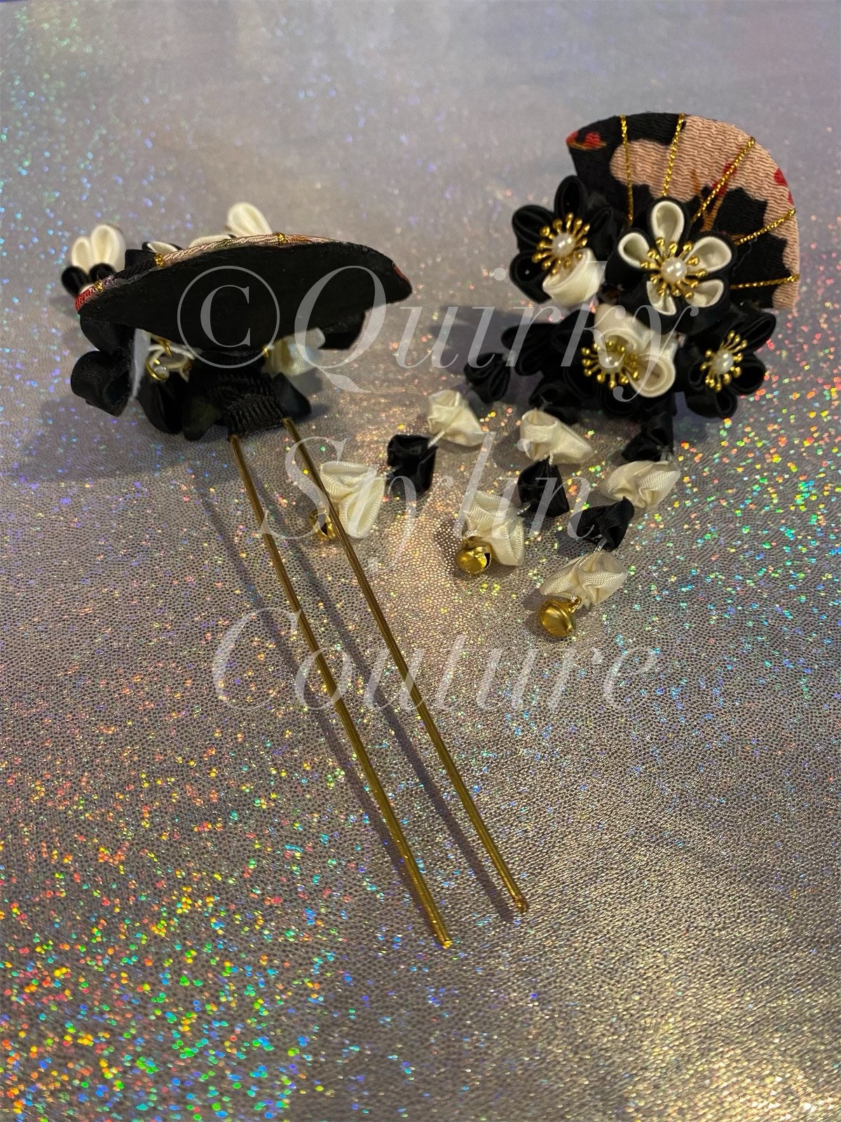 PAIR Kanzashi Hair Pins Floral Pearl Sakura Black & White Fan Bell Yukata Style Lolita Large Kimono Japanese Hair Pin Cosplay Hair Accessory - Etsy PAIR Kanzashi Hair Pins Floral Pearl Sakura Black & White Fan Bell Yukata Style Lolita Large Kimono Japanese Hair Pin Cosplay Hair Accessory - Etsy