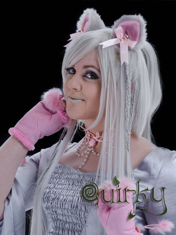 Clip in cat ears cosplay deals