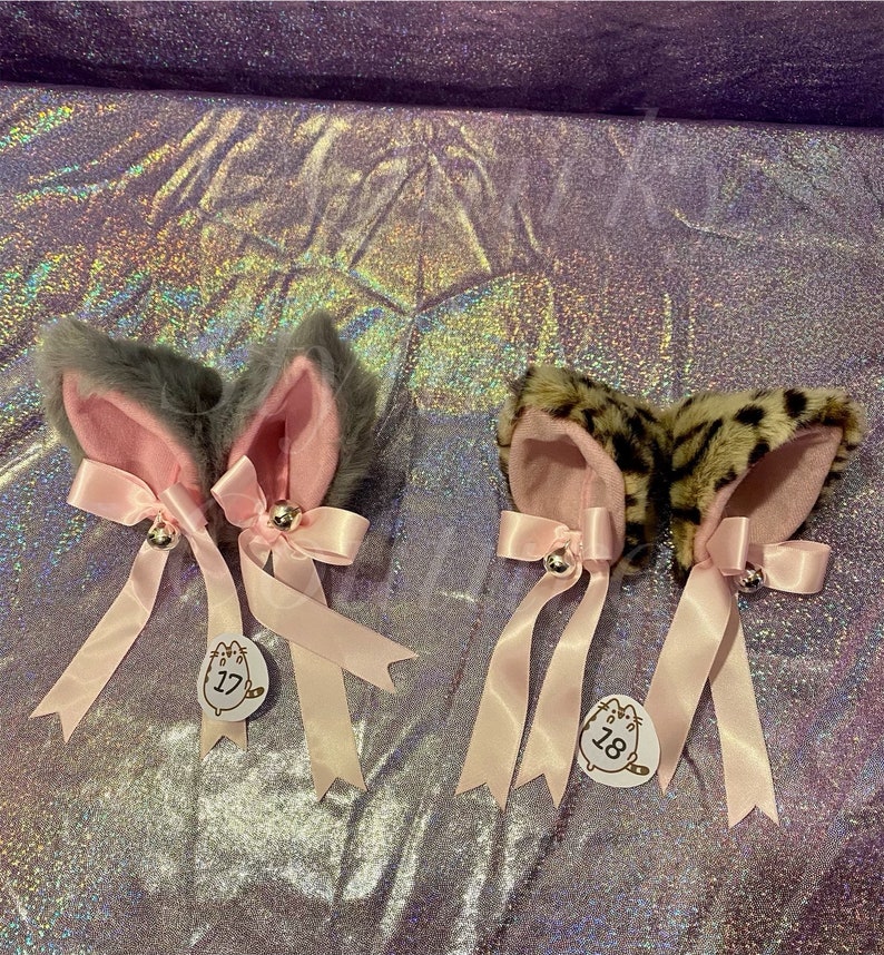 18 COLOURS Cat Ears Cute Kitty Ears Bells Kitten Cosplay Etsy