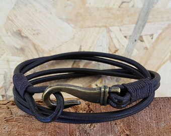 Gift under 30 dollars Unisex Leather Bracelet Wife Gift Mens bracelets Leather Men Bracelets Anniversary Gift gift for men gift for him