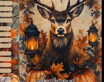 Autumn Vibes A6 2-fold card with a savings path for scratching off, article no. 00584