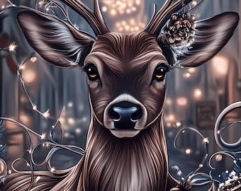 Deer Christmas A6 Divider Sheet Item No. 00270