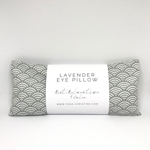 Grey Wave Yoga Eye Pillow Etsy
