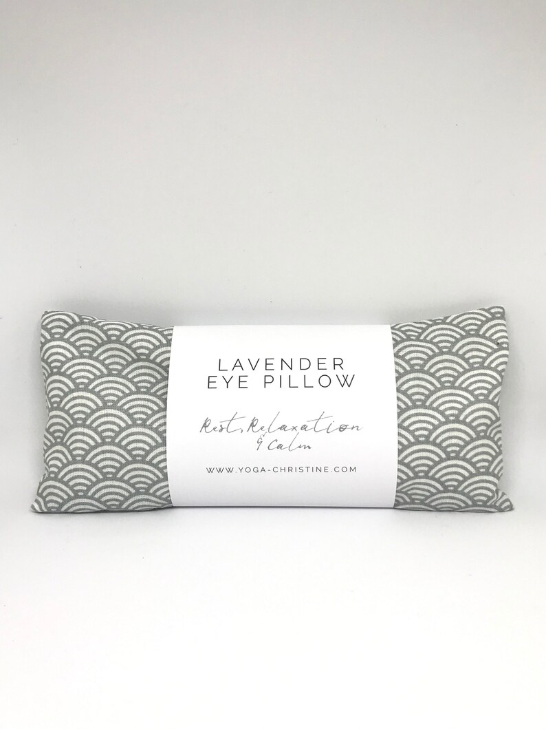 Grey Wave Yoga Eye Pillow