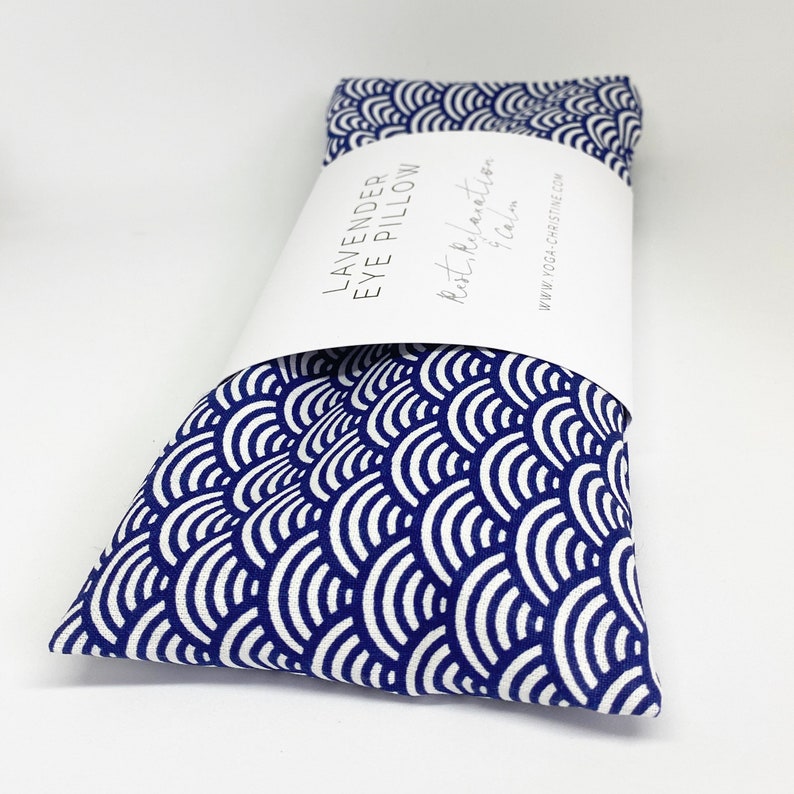 Blue Wave Yoga Eye Pillow Etsy